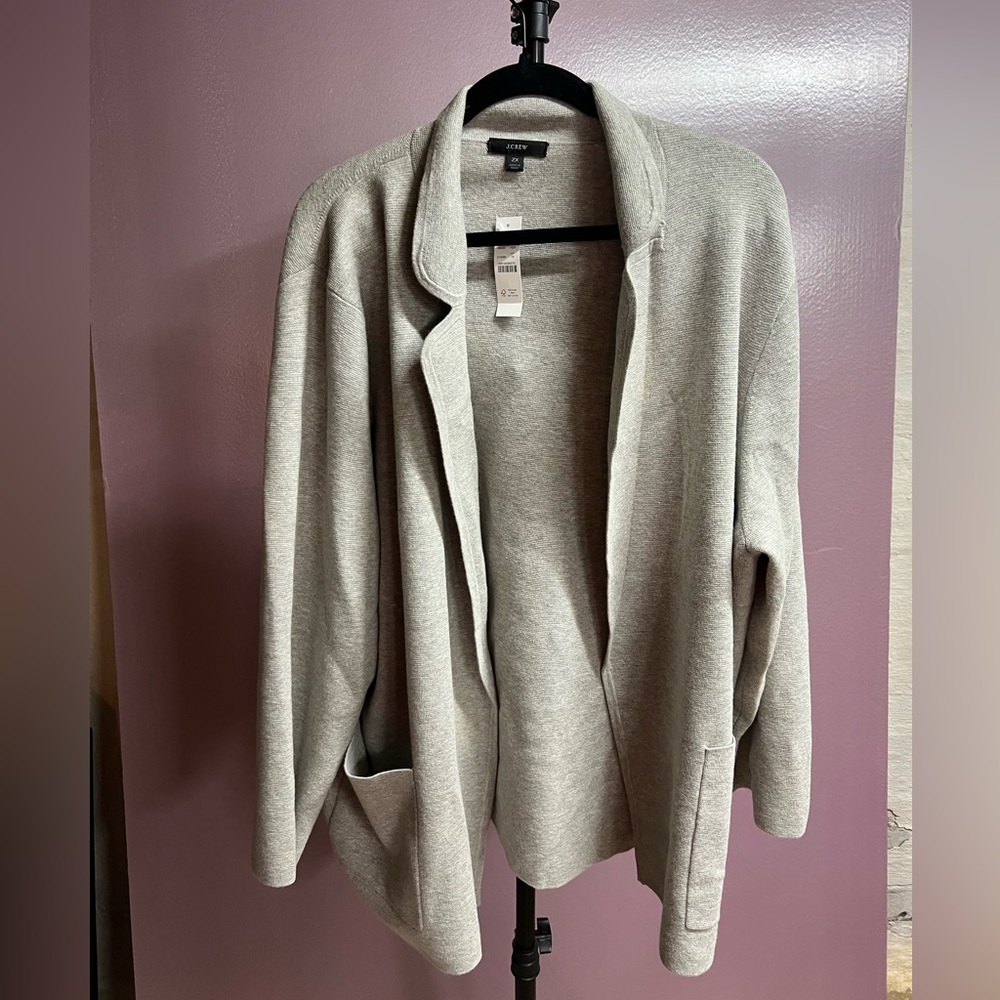 J. Crew Blazer cardigan size 2x BNWT